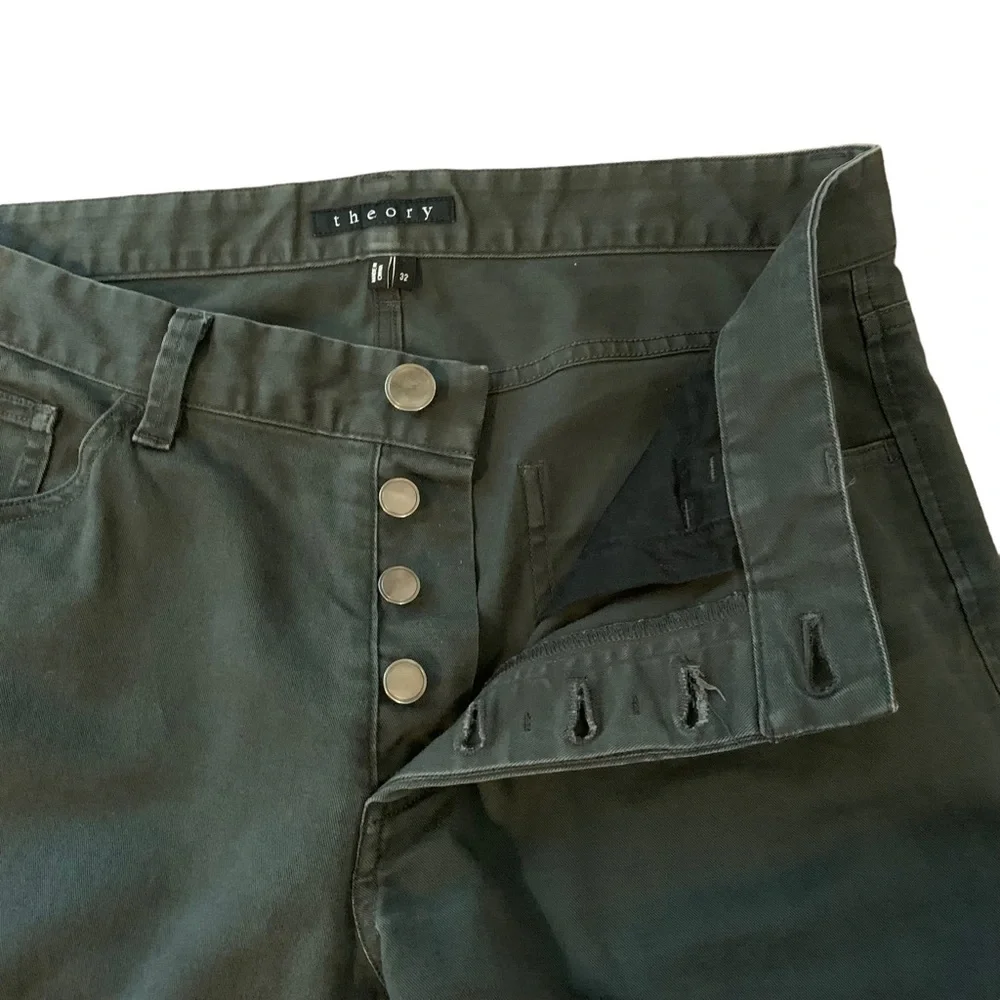 THEORY Button Fly Raffi Slim Fit Jeans Mens 32 Waist 3545 - Picture 5 of 8